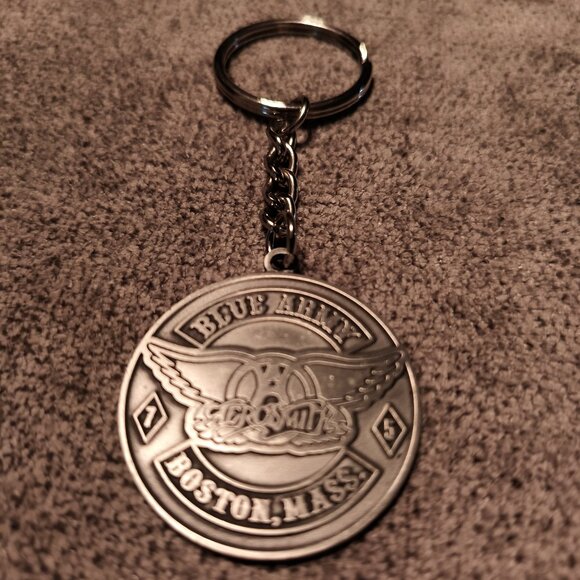 AEROSMITH BLUE ARMY KEYCHAIN - Picture 1 of 1